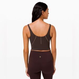 Lululemon align tank top gold W1COZS color French press brown SZ 6 like new EUC